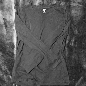A black long sleeve t shirt